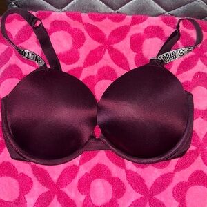 Victoria's Secret Pink and Burgundy Bra
